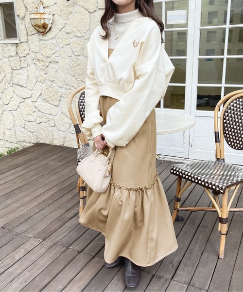 apres jour（アプレジュール）の「【セットアップ可能】スキッパースウェット【ZOZOTOWN限定アイテム】（スウェット・レディース・ライトピンク/杢グレー/アイボリー・フリー/X-LARGE）」の9枚目の写真