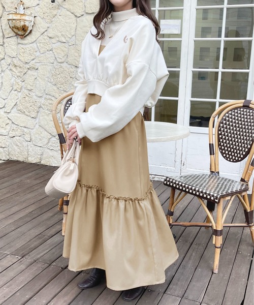 apres jour（アプレジュール）の「【セットアップ可能】スキッパースウェット【ZOZOTOWN限定アイテム】（スウェット・レディース・ライトピンク/杢グレー/アイボリー・フリー/X-LARGE）」の10枚目の写真