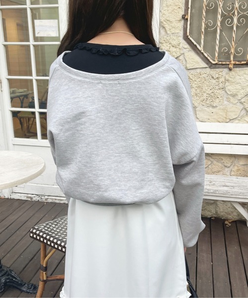 apres jour（アプレジュール）の「【セットアップ可能】スキッパースウェット【ZOZOTOWN限定アイテム】（スウェット・レディース・ライトピンク/杢グレー/アイボリー・フリー/X-LARGE）」の18枚目の写真
