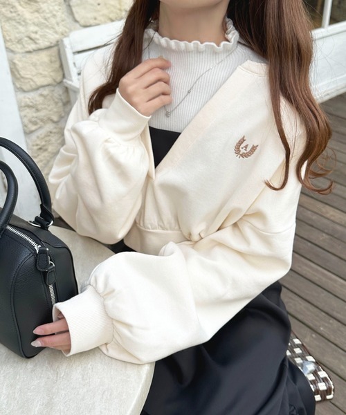 apres jour（アプレジュール）の「【セットアップ可能】スキッパースウェット【ZOZOTOWN限定アイテム】（スウェット・レディース・ライトピンク/杢グレー/アイボリー・フリー/X-LARGE）」の11枚目の写真