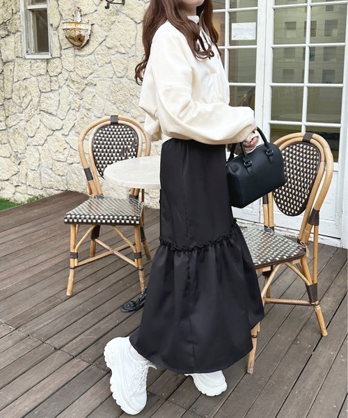apres jour（アプレジュール）の「【セットアップ可能】スキッパースウェット【ZOZOTOWN限定アイテム】（スウェット・レディース・ライトピンク/杢グレー/アイボリー・フリー/X-LARGE）」の13枚目の写真