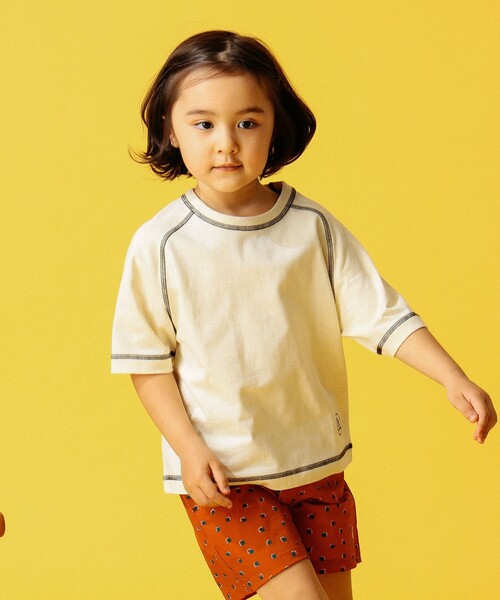 B:MING by BEAMS(ビーミングバイビームス)の「B:MING by BEAMS / ラグラン ショートスリーブ Tシャツ(100~150cm)(Tシャツ/カットソー・キッズ・イエロー系その他3/ケリー/チャコールグレー/ホワイト系その他5・100/110/120/130/140/150)」の5枚目の写真