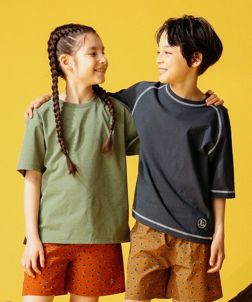 B:MING by BEAMS(ビーミングバイビームス)の「B:MING by BEAMS / ラグラン ショートスリーブ Tシャツ(100~150cm)(Tシャツ/カットソー・キッズ・イエロー系その他3/ケリー/チャコールグレー/ホワイト系その他5・100/110/120/130/140/150)」の10枚目の写真