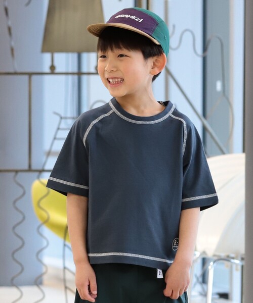 B:MING by BEAMS(ビーミングバイビームス)の「B:MING by BEAMS / ラグラン ショートスリーブ Tシャツ(100~150cm)(Tシャツ/カットソー・キッズ・イエロー系その他3/ケリー/チャコールグレー/ホワイト系その他5・100/110/120/130/140/150)」の11枚目の写真