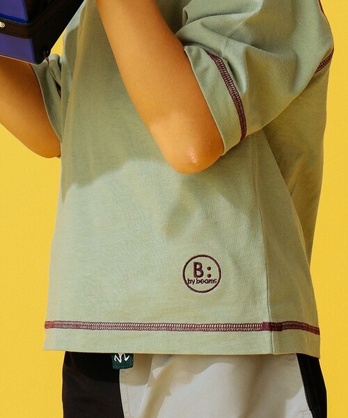 B:MING by BEAMS(ビーミングバイビームス)の「B:MING by BEAMS / ラグラン ショートスリーブ Tシャツ(100~150cm)(Tシャツ/カットソー・キッズ・イエロー系その他3/ケリー/チャコールグレー/ホワイト系その他5・100/110/120/130/140/150)」の14枚目の写真