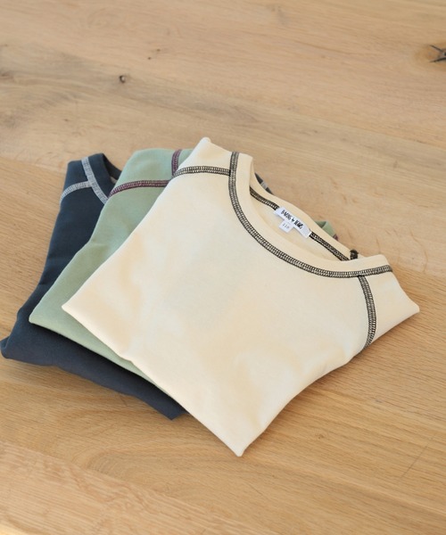 B:MING by BEAMS(ビーミングバイビームス)の「B:MING by BEAMS / ラグラン ショートスリーブ Tシャツ(100~150cm)(Tシャツ/カットソー・キッズ・イエロー系その他3/ケリー/チャコールグレー/ホワイト系その他5・100/110/120/130/140/150)」の2枚目の写真
