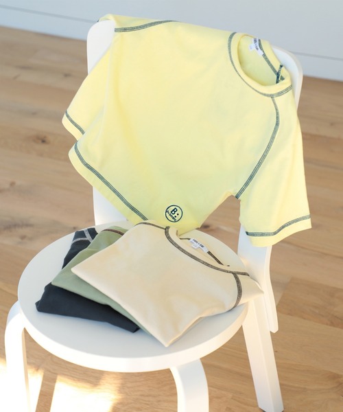 B:MING by BEAMS(ビーミングバイビームス)の「B:MING by BEAMS / ラグラン ショートスリーブ Tシャツ(100~150cm)(Tシャツ/カットソー・キッズ・イエロー系その他3/ケリー/チャコールグレー/ホワイト系その他5・100/110/120/130/140/150)」の1枚目の写真