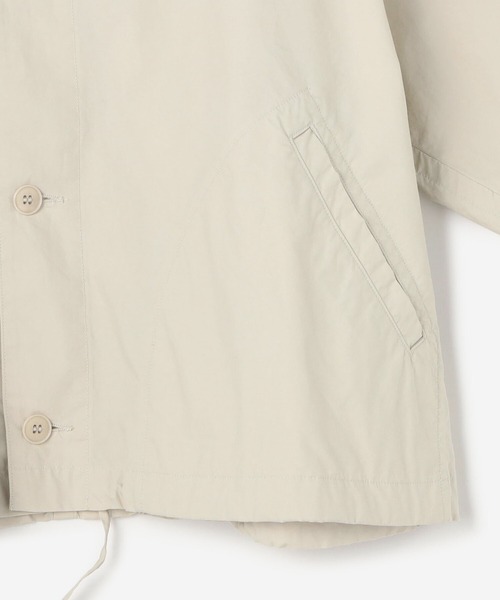 DANTON（ダントン）の「DANTON | コットン ショートフーデッドジャケット WOMEN（その他アウター・レディース・ネイビー/グレイッシュベージュ/イエロー系その他・36/34）」の16枚目の写真