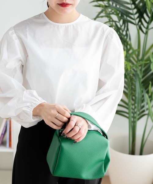 WEGO(ウィゴー)の「WEGO/【WEB限定】2WAYボリュームスリーブブラウス(シャツ/ブラウス・レディース・ホワイト/ブラック・FREE)」の3枚目の写真