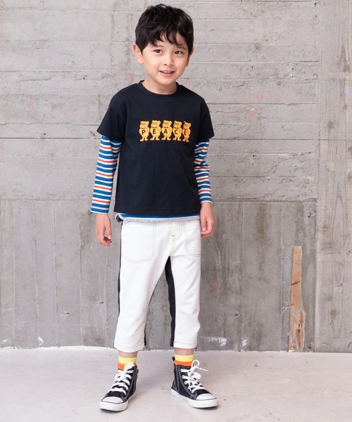 RAGMART(ラグマート)の「ニットデニムパンツ7分丈(デニムパンツ・キッズ・ピンク/オフホワイト/ネイビー・80cm/90cm/95cm)」の13枚目の写真