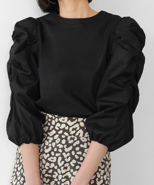 ELFRANK（エルフランク）の「ボリュームギャザースリーブブラウス【洗える】（シャツ/ブラウス・レディース・ピンク/ブラック/オフホワイト・FREE）」の17枚目の写真