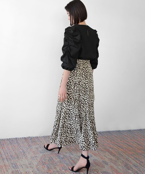 ELFRANK（エルフランク）の「ボリュームギャザースリーブブラウス【洗える】（シャツ/ブラウス・レディース・ピンク/ブラック/オフホワイト・FREE）」の20枚目の写真