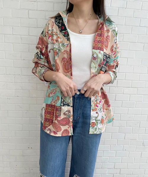 JUGLANS(ユグランス)の「☆ 90'sレトロ。ヴィンテージ風アソート柄シャツ B22460,B22468,B22462(シャツ/ブラウス・レディース・A/B/C・FREE)」の18枚目の写真