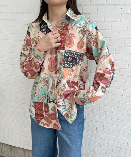 JUGLANS(ユグランス)の「☆ 90'sレトロ。ヴィンテージ風アソート柄シャツ B22460,B22468,B22462(シャツ/ブラウス・レディース・A/B/C・FREE)」の19枚目の写真