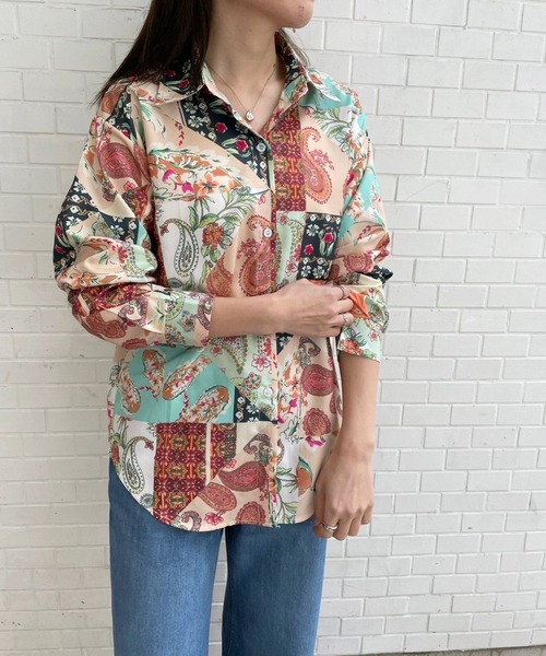 JUGLANS(ユグランス)の「☆ 90'sレトロ。ヴィンテージ風アソート柄シャツ B22460,B22468,B22462(シャツ/ブラウス・レディース・A/B/C・FREE)」の20枚目の写真