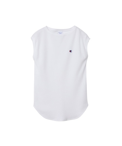 Champion（チャンピオン）の「【Champion/チャンピオン】レディース スリーブレスシャツ（Tシャツ/カットソー・レディース・ネイビー/グリーン系その他/ホワイト/グレー・MEDIUM/LARGE）」の2枚目の写真