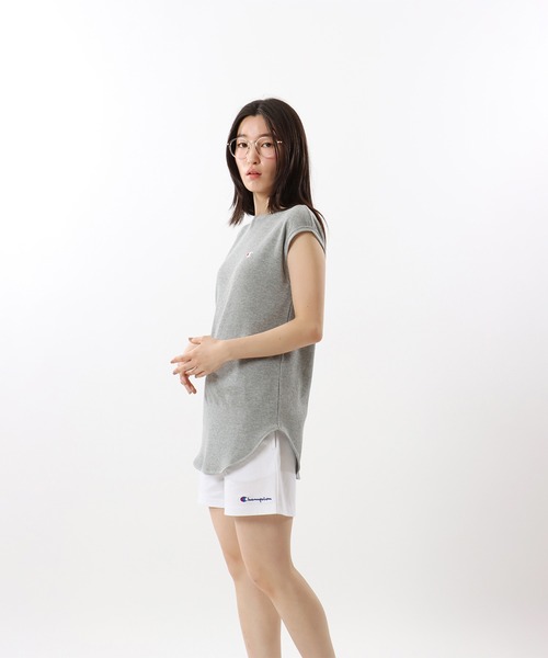 Champion（チャンピオン）の「【Champion/チャンピオン】レディース スリーブレスシャツ（Tシャツ/カットソー・レディース・ネイビー/グリーン系その他/ホワイト/グレー・MEDIUM/LARGE）」の17枚目の写真