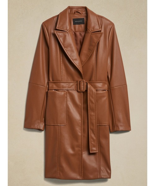 セール】BANANA REPUBLIC FACTORY STORE ヴィーガンレザーロング