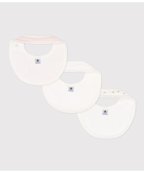 PETIT BATEAU（プチバトー）の「プリントスタイ３枚組（スタイ/よだれかけ・キッズ・その他/ベビーピンク・ONE SIZE）」の5枚目の写真