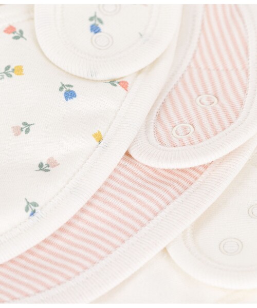 PETIT BATEAU（プチバトー）の「プリントスタイ３枚組（スタイ/よだれかけ・キッズ・その他/ベビーピンク・ONE SIZE）」の6枚目の写真