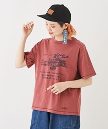 CUBE SUGAR | ピグメント染ロゴプリントTシャツ(Tシャツ/カットソー)
