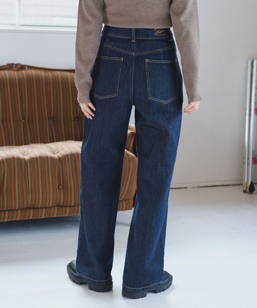 Kastane（カスタネ）の「【サイズ展開あり】ハイウエストストレートデニムパンツ（デニムパンツ・レディース・インディゴブルー・0/1/2）」の2枚目の写真