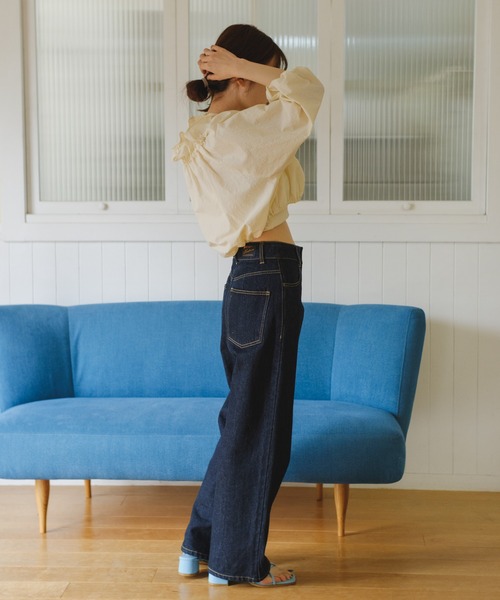 Kastane（カスタネ）の「【サイズ展開あり】ハイウエストストレートデニムパンツ（デニムパンツ・レディース・インディゴブルー・0/1/2）」の16枚目の写真