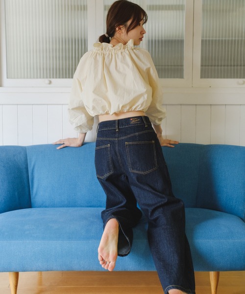 Kastane（カスタネ）の「【サイズ展開あり】ハイウエストストレートデニムパンツ（デニムパンツ・レディース・インディゴブルー・0/1/2）」の13枚目の写真