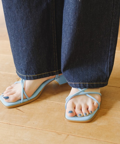 Kastane（カスタネ）の「【サイズ展開あり】ハイウエストストレートデニムパンツ（デニムパンツ・レディース・インディゴブルー・0/1/2）」の4枚目の写真