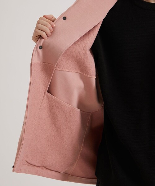 UNITED TOKYO（ユナイテッドトウキョウ）の「リーバススウェット MA-1ジャケット（MA-1・メンズ・オフホワイト/ピンク/ダークグレー・1/2）」の14枚目の写真