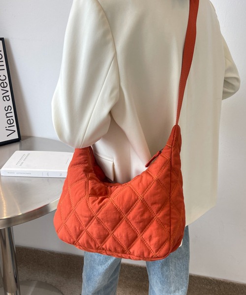 fd style（エフディ スタイル）の「ナイロン キルティング ショルダーバッグ（ショルダーバッグ・レディース・Olive /Black/Beige/Orange/LT.Gray・FREE）」の9枚目の写真