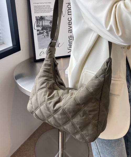 fd style（エフディ スタイル）の「ナイロン キルティング ショルダーバッグ（ショルダーバッグ・レディース・Olive /Black/Beige/Orange/LT.Gray・FREE）」の14枚目の写真