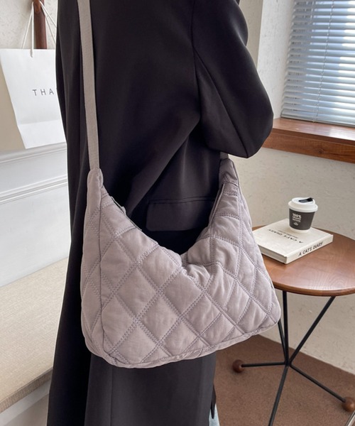 fd style（エフディ スタイル）の「ナイロン キルティング ショルダーバッグ（ショルダーバッグ・レディース・Olive /Black/Beige/Orange/LT.Gray・FREE）」の17枚目の写真