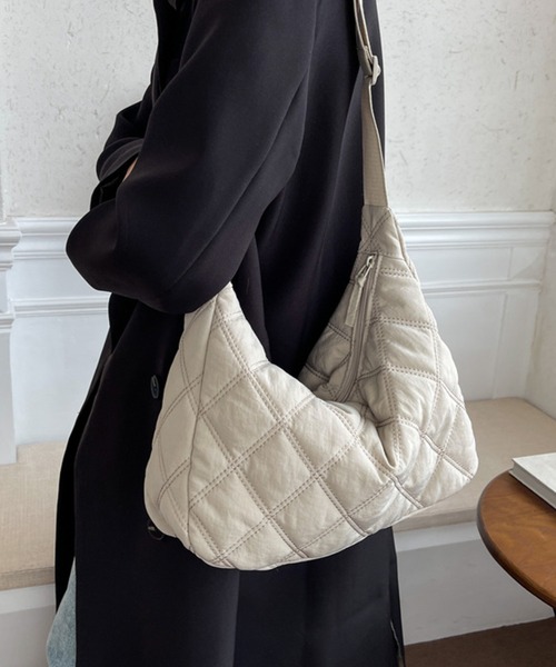 fd style（エフディ スタイル）の「ナイロン キルティング ショルダーバッグ（ショルダーバッグ・レディース・Olive /Black/Beige/Orange/LT.Gray・FREE）」の20枚目の写真