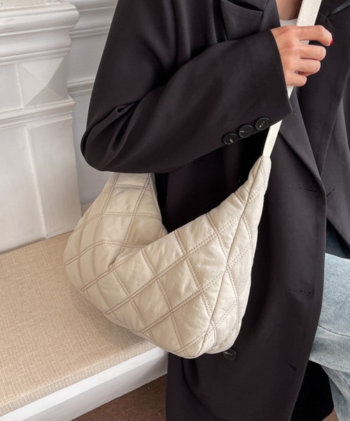 fd style（エフディ スタイル）の「ナイロン キルティング ショルダーバッグ（ショルダーバッグ・レディース・Olive /Black/Beige/Orange/LT.Gray・FREE）」の21枚目の写真