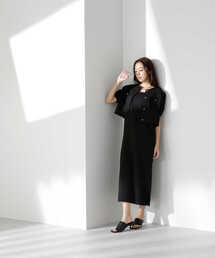 NATURAL BEAUTY BASIC | ◇【Oggi5月号掲載】＜ステッチワークセットアップ＞Iラインキャミワンピ(ワンピース)