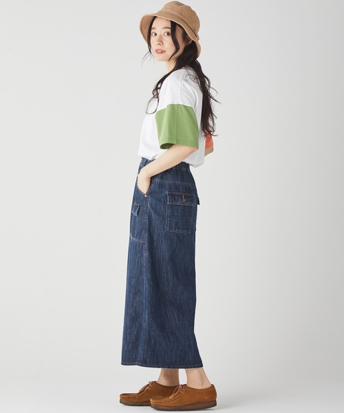 【セール】デニムブッシュスカート(デニムスカート)|KRIFF MAYER Lady's Collection(クリフメイヤーレディースコレクション) 【セール】デニムブッシュスカート(デニムスカート)|KRIFF MAYER Lady's Collection(クリフメイヤーレディースコレクション)