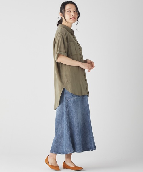 【セール】デニムブッシュスカート(デニムスカート)|KRIFF MAYER Lady's Collection(クリフメイヤーレディースコレクション) 【セール】デニムブッシュスカート(デニムスカート)|KRIFF MAYER Lady's Collection(クリフメイヤーレディースコレクション)