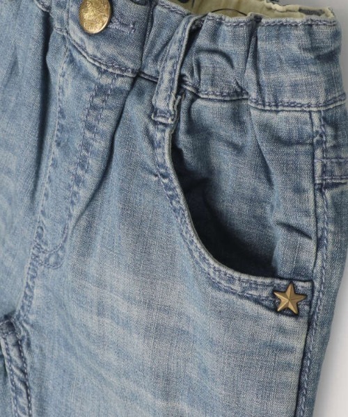Daddy Oh Daddy(ダディーオーダディー)の「デニム6分丈ハーフパンツ(デニムパンツ・キッズ・ブルー/ネイビー・100/140/130/110/120)」の5枚目の写真