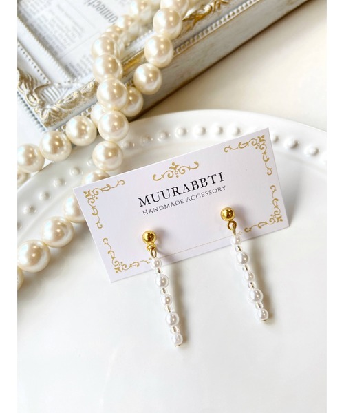 MUURABBTI】パールスティックピアス(MA)（ピアス（両耳用））｜tone 