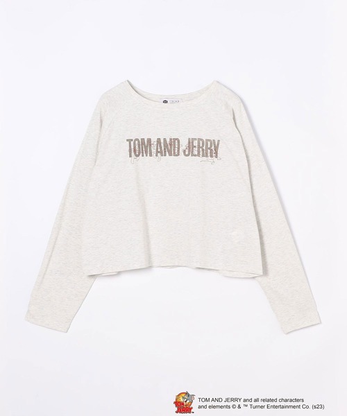 179/WG（イチナナキュウダブルジー）の「【TOM and JERRY】フォトラグランTEE（Tシャツ/カットソー・レディース・オフホワイト/チャコールグレー/オートミール・FREE）」の19枚目の写真