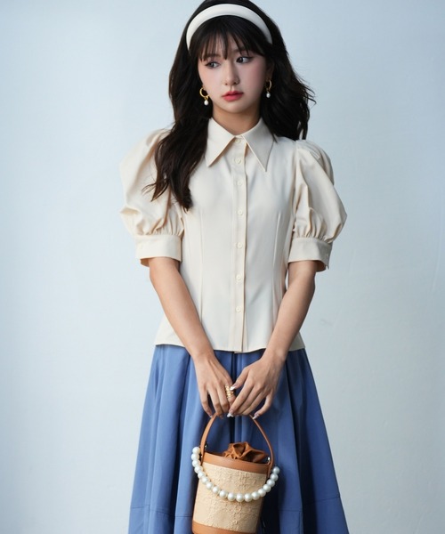 MADISONBLUE - MYLAN パフスリーブシャツブラウス　専用 J.BRADLEY PUFF SLEEVE SH | SHIRT/BLOUSE | MADISONBLUE
