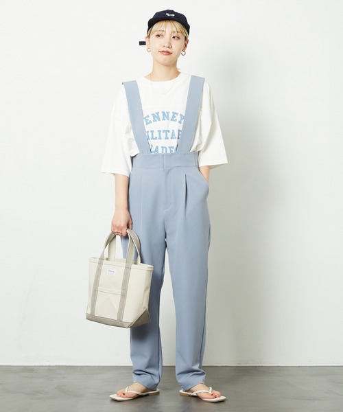 FREAK'S STORE(フリークスストア)の「ハイウエストサロペット(サロペット/オーバーオール・レディース・サンドグレー/ブラック/ブルーグレー/チャコール/ブラウン・マルチサイズ)」の13枚目の写真