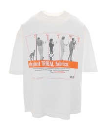 elephant TRIBAL fabrics OVER DYE FAT T-SH　【CHARGINIG LIFE】