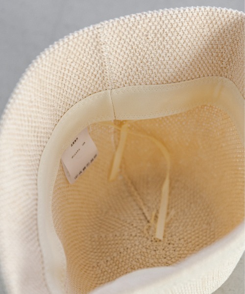 OLIVE des OLIVE（オリーブデオリーブ）の「サマーニットクロ―シュハット（ハット・レディース・アイボリー/ブラック・FREE）」の11枚目の写真