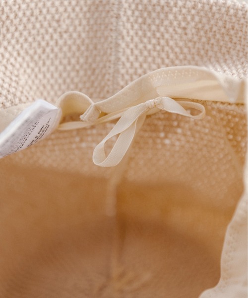 OLIVE des OLIVE（オリーブデオリーブ）の「サマーニットクロ―シュハット（ハット・レディース・アイボリー/ブラック・FREE）」の12枚目の写真