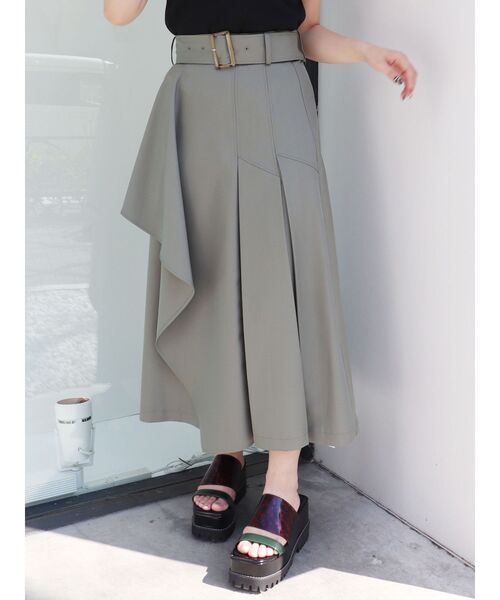 MURUA（ムルーア）の「フリルラップジャンスカ【セット販売対象】（ジャンパースカート・レディース・ブラック/カーキ/アイボリー・1/2）」の18枚目の写真