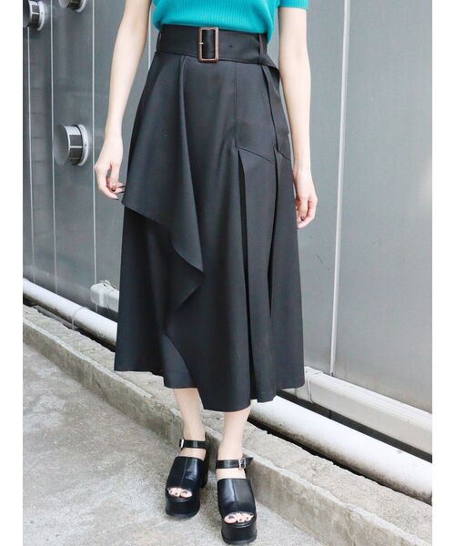 MURUA（ムルーア）の「フリルラップジャンスカ【セット販売対象】（ジャンパースカート・レディース・ブラック/カーキ/アイボリー・1/2）」の21枚目の写真