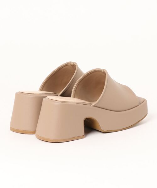 Fabby fabby（ファビィーファビィー）の「スクエア厚底ユニットサンダル（サンダル・レディース・ベージュ/ブラック/オフホワイト/オレンジ・MEDIUM/SMALL/LARGE）」の6枚目の写真