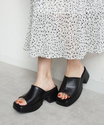 Fabby fabby | スクエア厚底ユニットサンダル(サンダル)